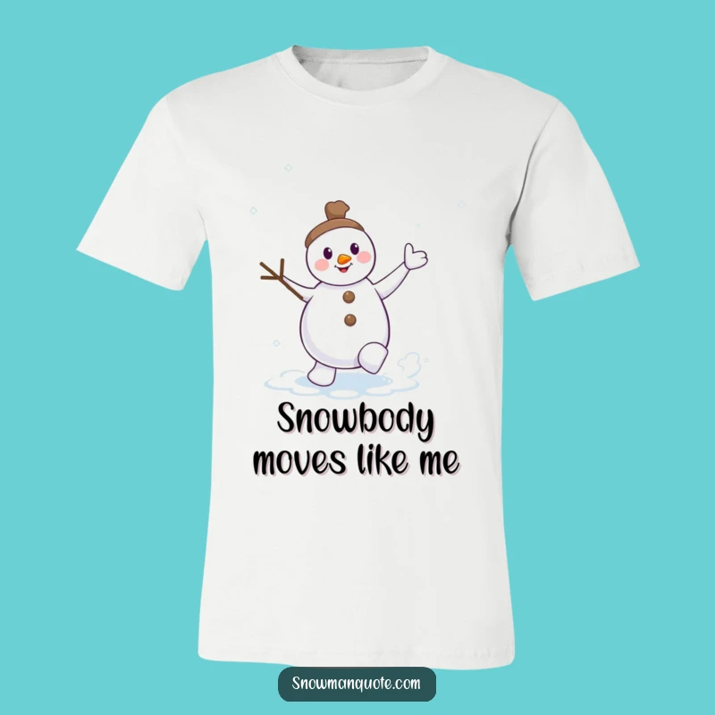 Funny Dancing Snowman Snow Swirl T-Shirt, Unleash Your Inner Winter Dancer