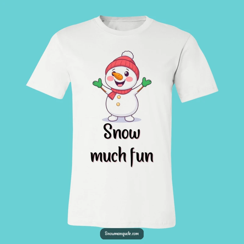 Funny Snowman Dancing T-Shirt: Winter Party - Humorous Funny Gift!
