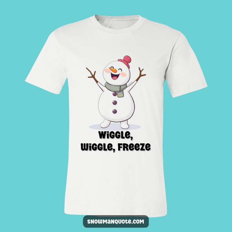 Funny Snowman Jig T-Shirt - Comedic Winter Dance Apparel for Fun Lovers