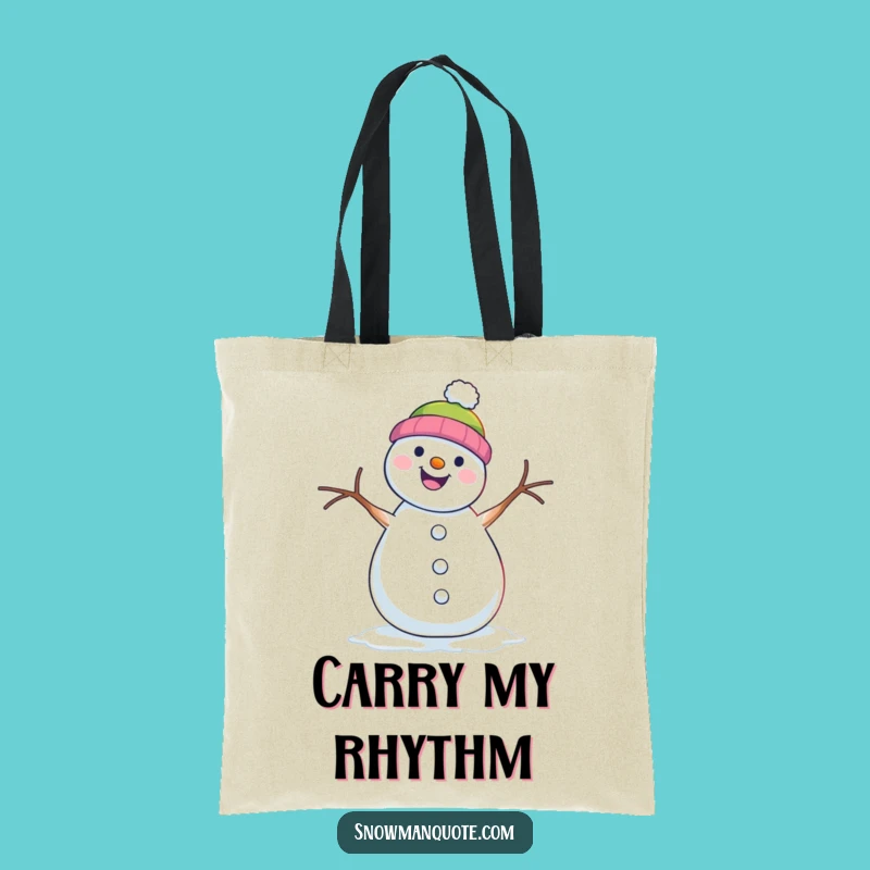 Funny Snowman Shimmy Tote Bag - Carry Your Moves and Your Essentials