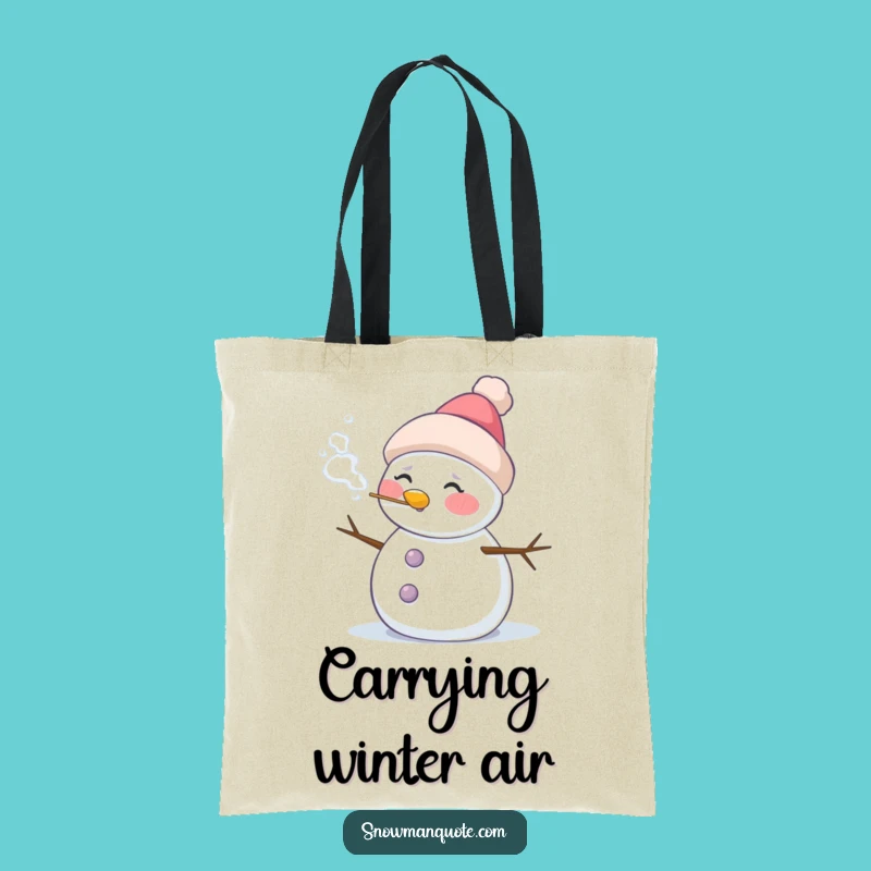 Funny Frosty Snowman Tote Bag - Stylish Winter Carryall & Gift