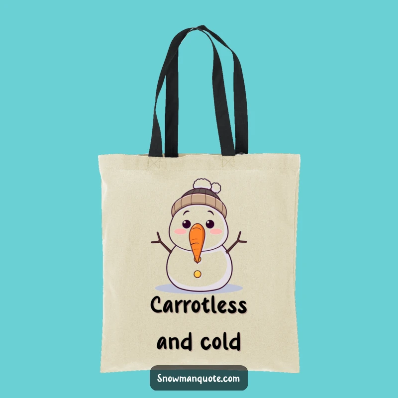 Funny Snowman Nose Fall Tote Bag - Carry Your Laughs in Style